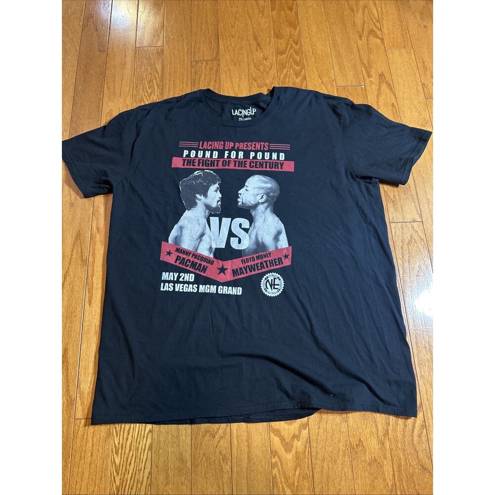 Retro Boxing Mayweather vs Pacquiao (Fight of the Century)  Men's  2XL Pullover